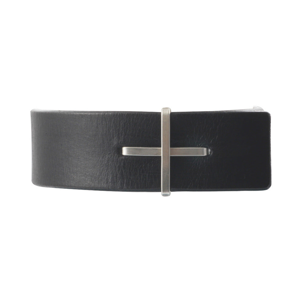 Men's Handmade Dark Retro Distressed Simple Leather Texture Bracelets