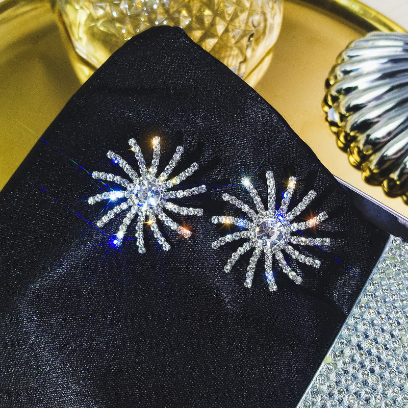 Fresh Crystal Translucent Bow Sier Plated Small Strawberry Mori Earrings