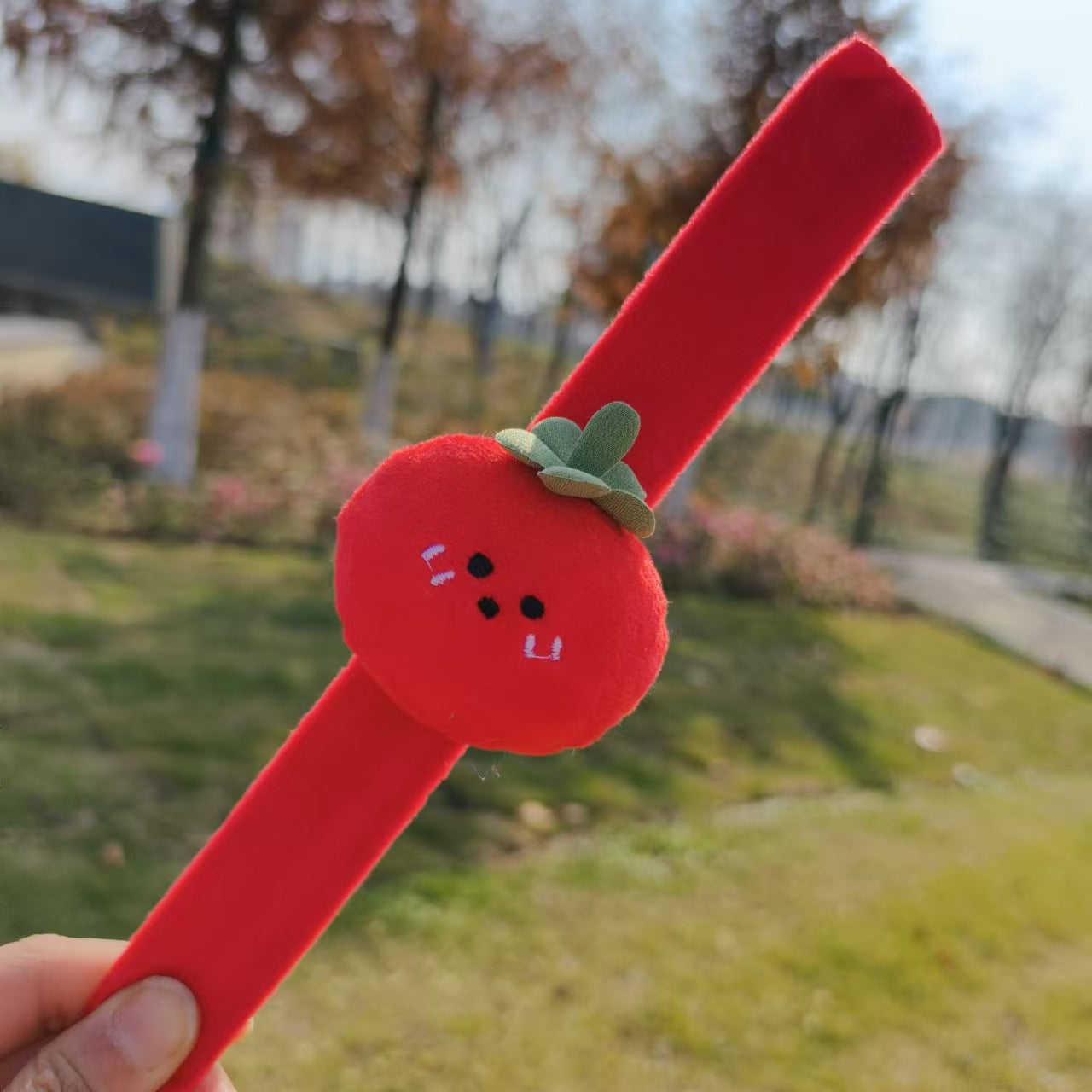 Children's Plush Holiday Gifts Present Wrist Strap Bracelet