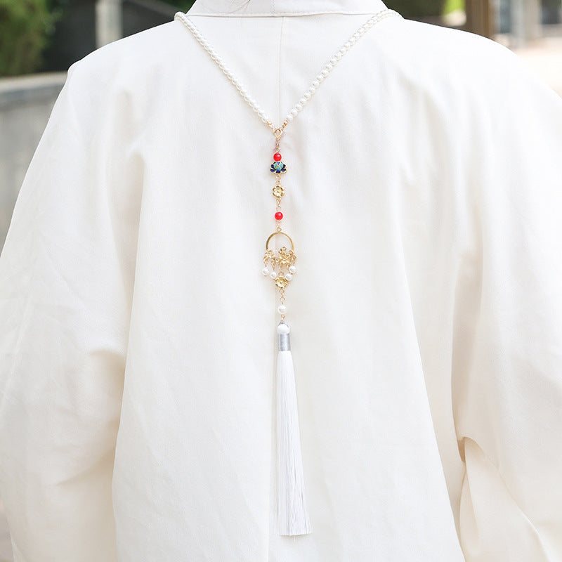 Han Chinese Clothing Cheongsam Of Precious Stones Super Fairy Fringe Necklaces