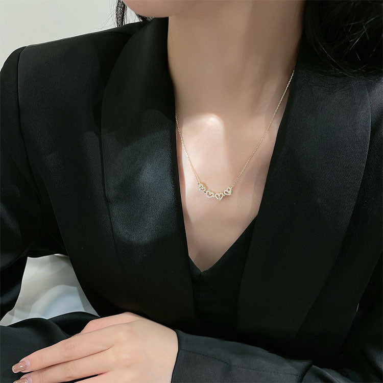 Love Clover Female Clavicle Chain Cold Necklace