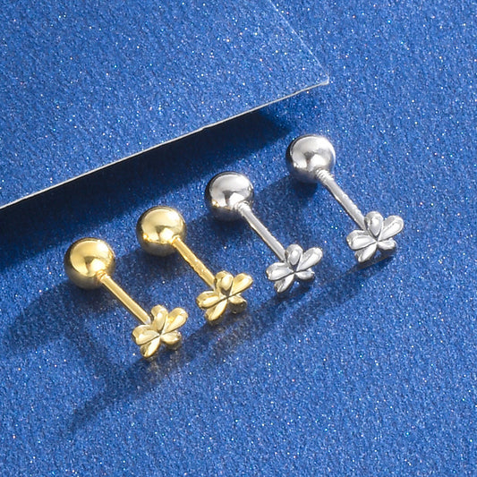 Simple Mini Flowers Ear Small Bone Sleep Free Earrings