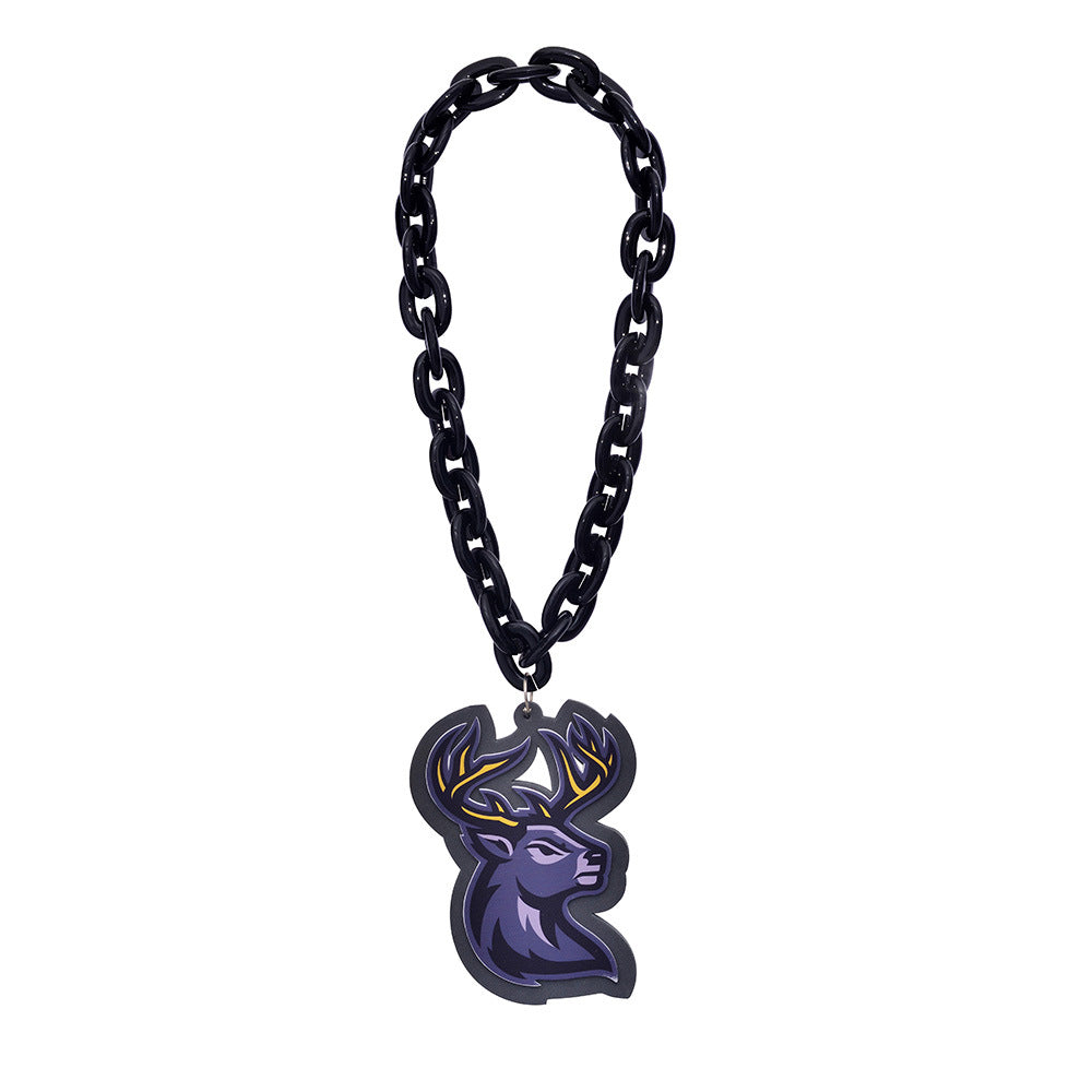 Team Event Foam Printed Chain Sports Necklace