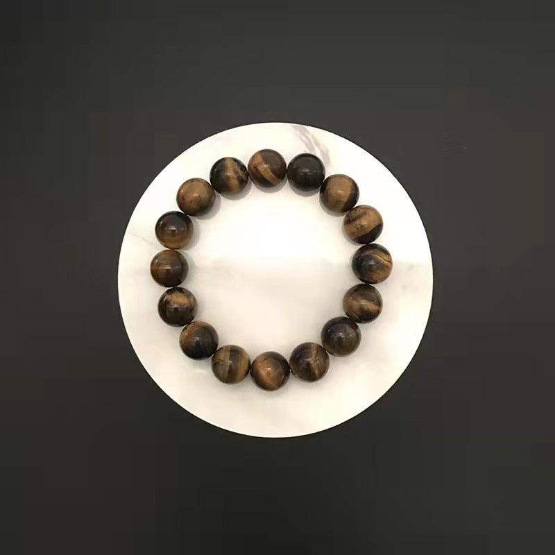 Yellow Tiger Eyes Crystal Money Drawing Luck Changing Beads Bracelet