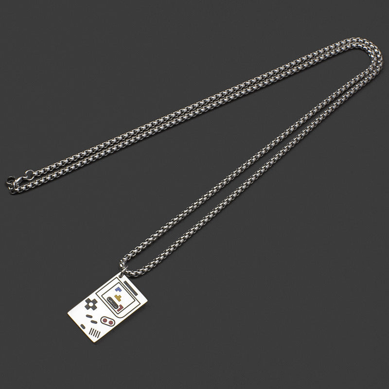 Women's & Men's Couple Handle Titanium Steel Personality National Fashion Necklace