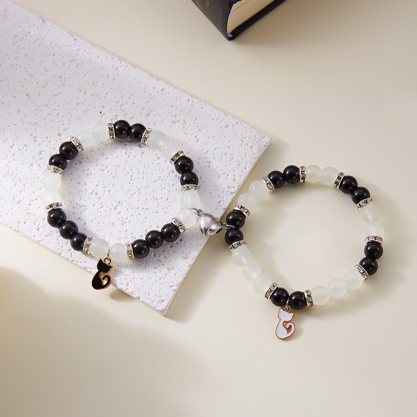 Beaded Cat Cute Two-piece Kitten Love Bracelets