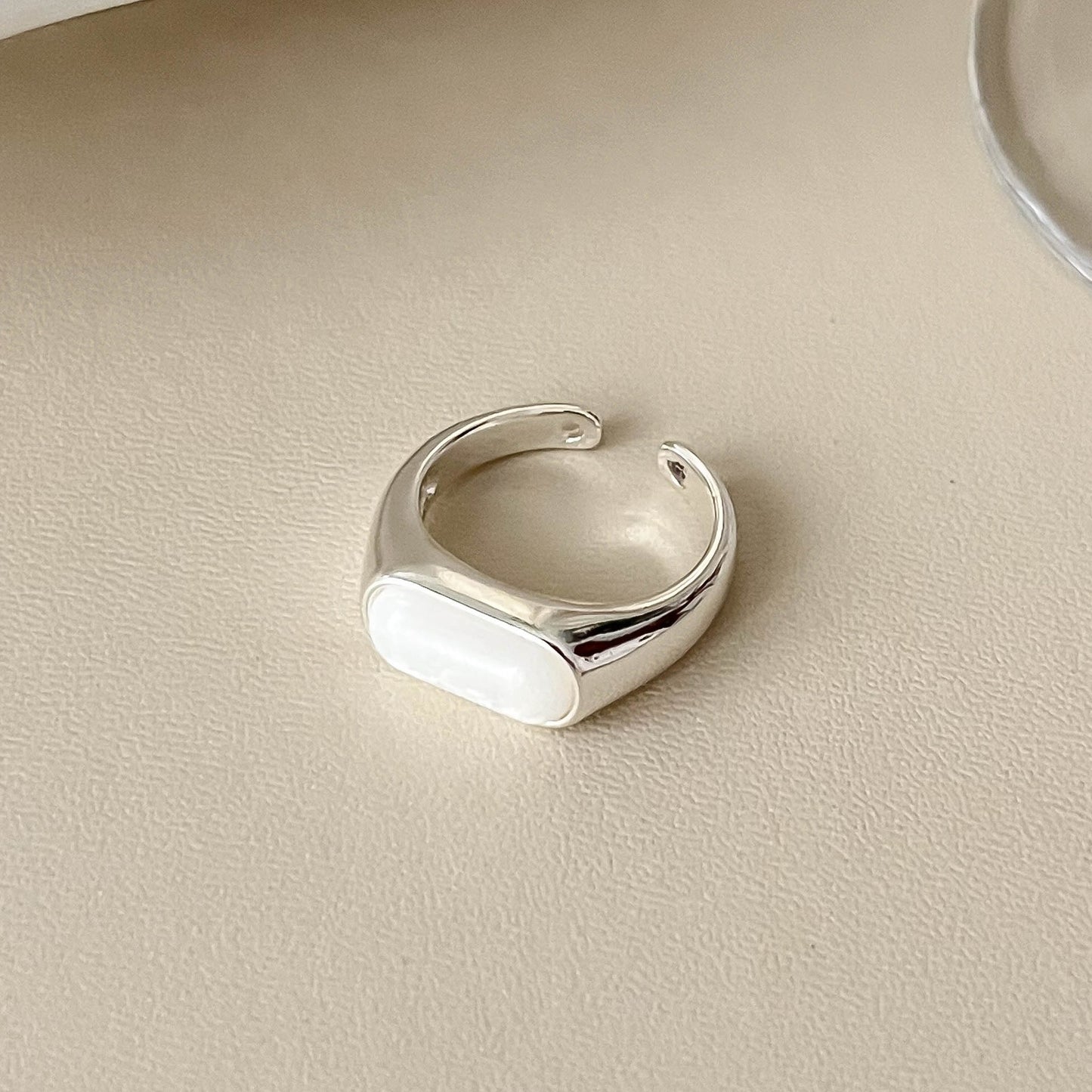 Interest Light Luxury Retro Minority Wide Personality Versatile Opening Adjustable Ring