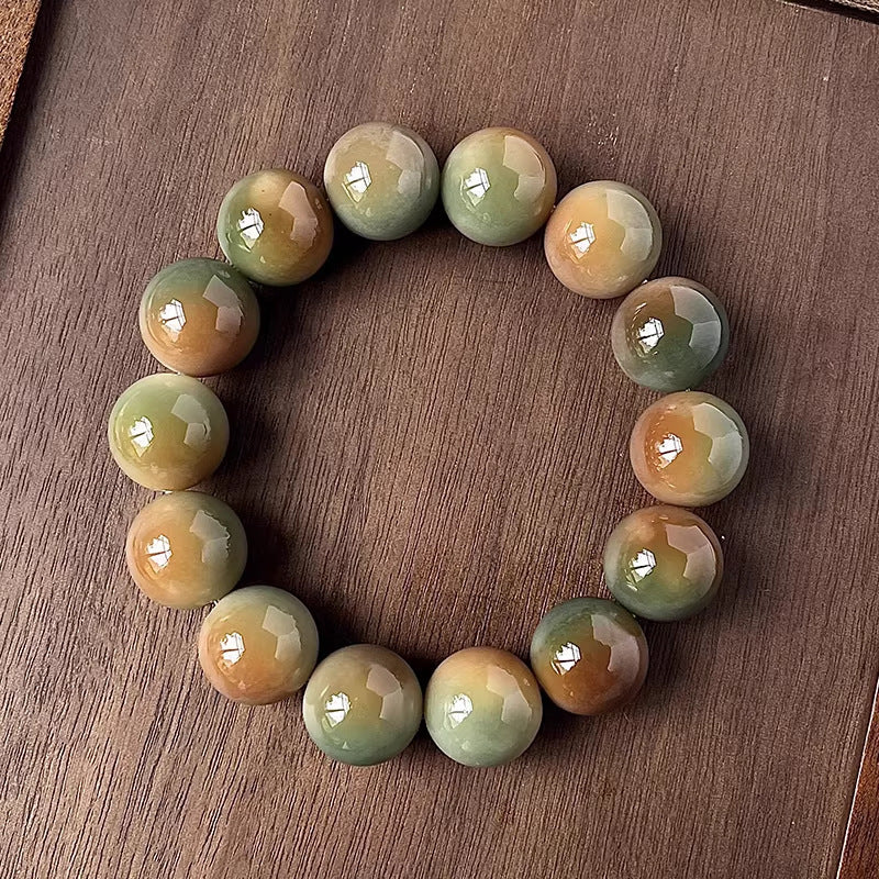 Green Bodhi Large Size Single Circle Hand Pieces Decompression Bracelet
