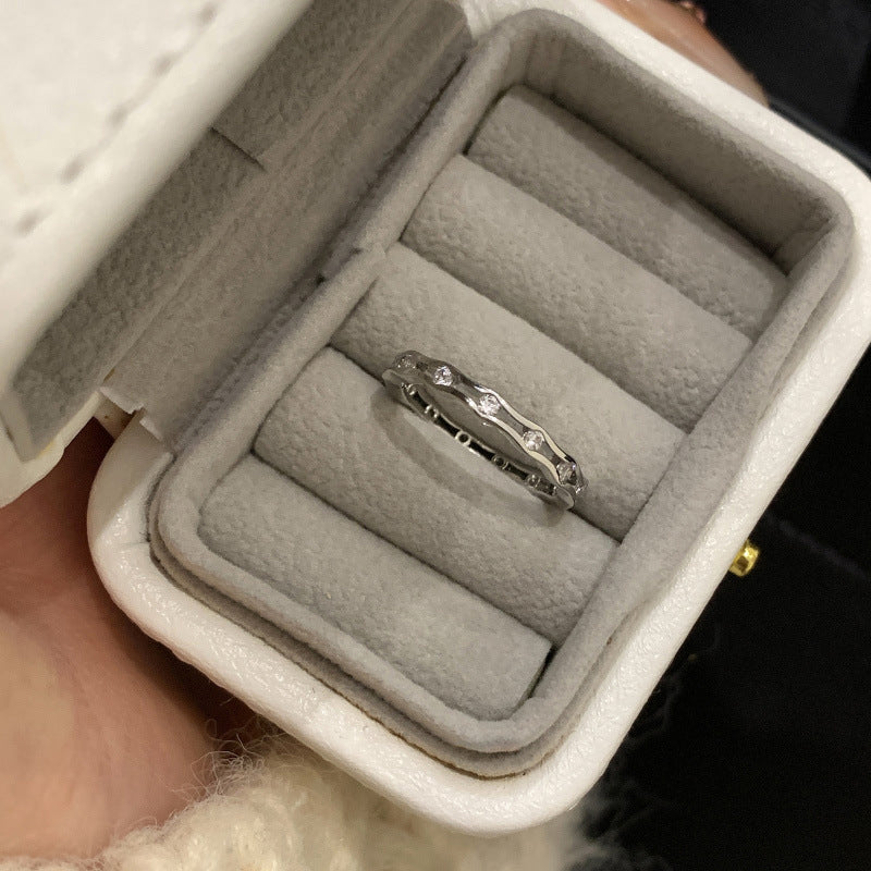 Women's Sier Simple Light Luxury High-grade Index Finger Open Rings