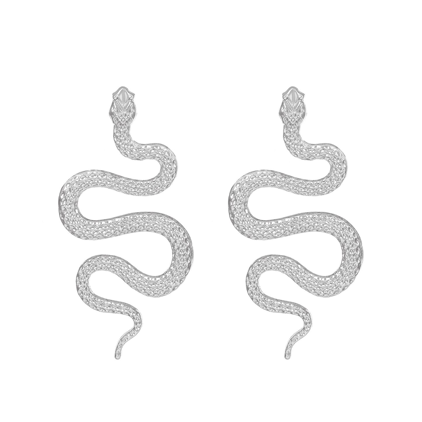 Metal Exaggerated Snake-shaped Eardrop Jewelry Fashion Earrings