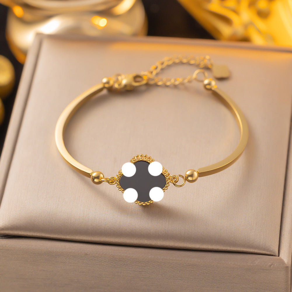 Women's Commuter Titanium Steel Light Luxury Couple Bracelets