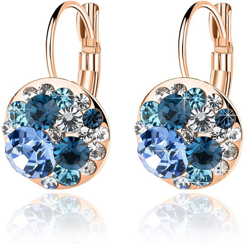 Cute Mickey Rose Gold Crystal Trendy Temperament Personality Super Earrings
