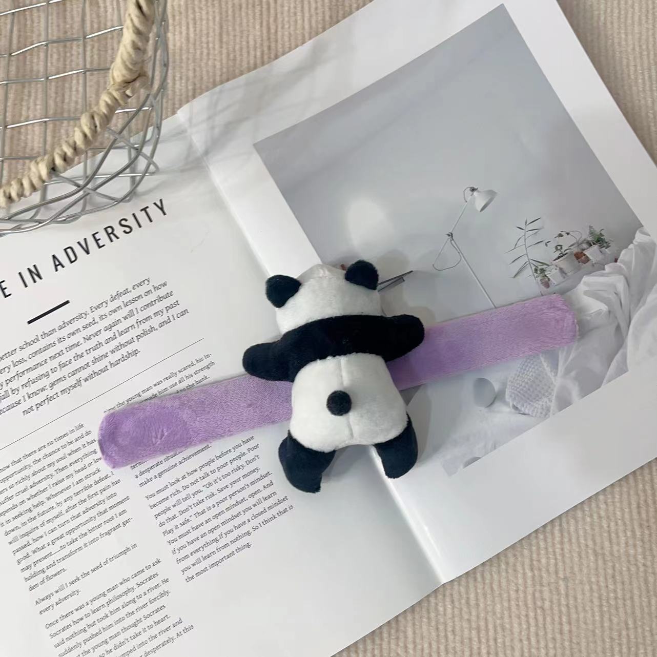 Doll Pop Cartoon Cute Leaning Bear Tourist Bracelet