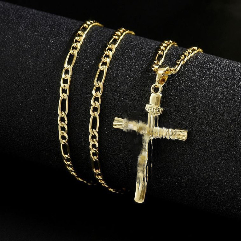 Men's Design Alloy Cross High Sense Necklace