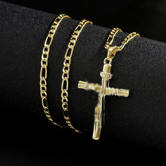 Men's Design Alloy Cross High Sense Necklace