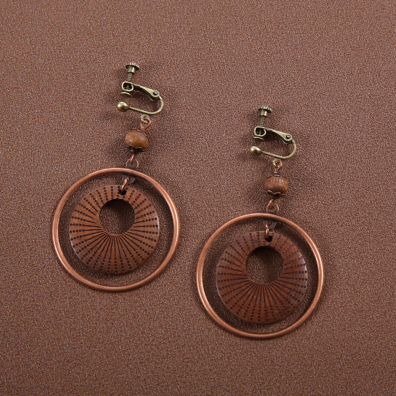 Ethnic Style Butterfly Retro Long Tassel Earrings