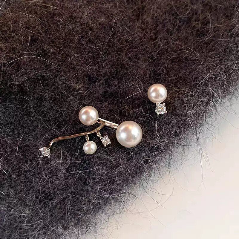 Women's Diamond Pearl Light Luxury High-grade Super Beautiful Stud Earrings