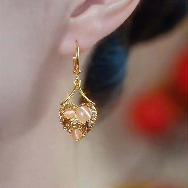 Love Heart Light Luxury Temperament Ear Clip High-grade Exquisite Rings