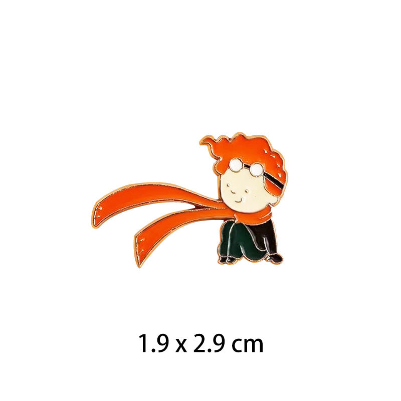 Little Prince Fox Cute Badge Personality Brooches