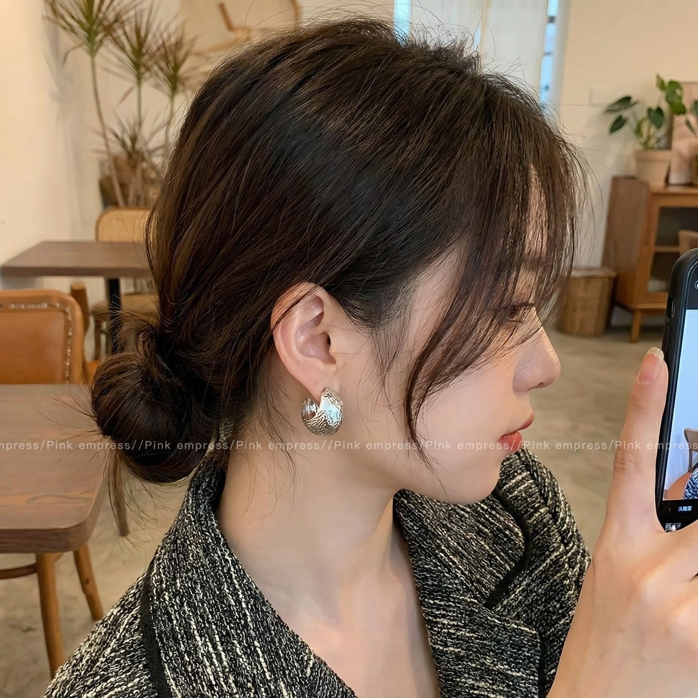 Women's Needle High-grade Super Flash Zircon Light Luxury Refined Grace Earrings