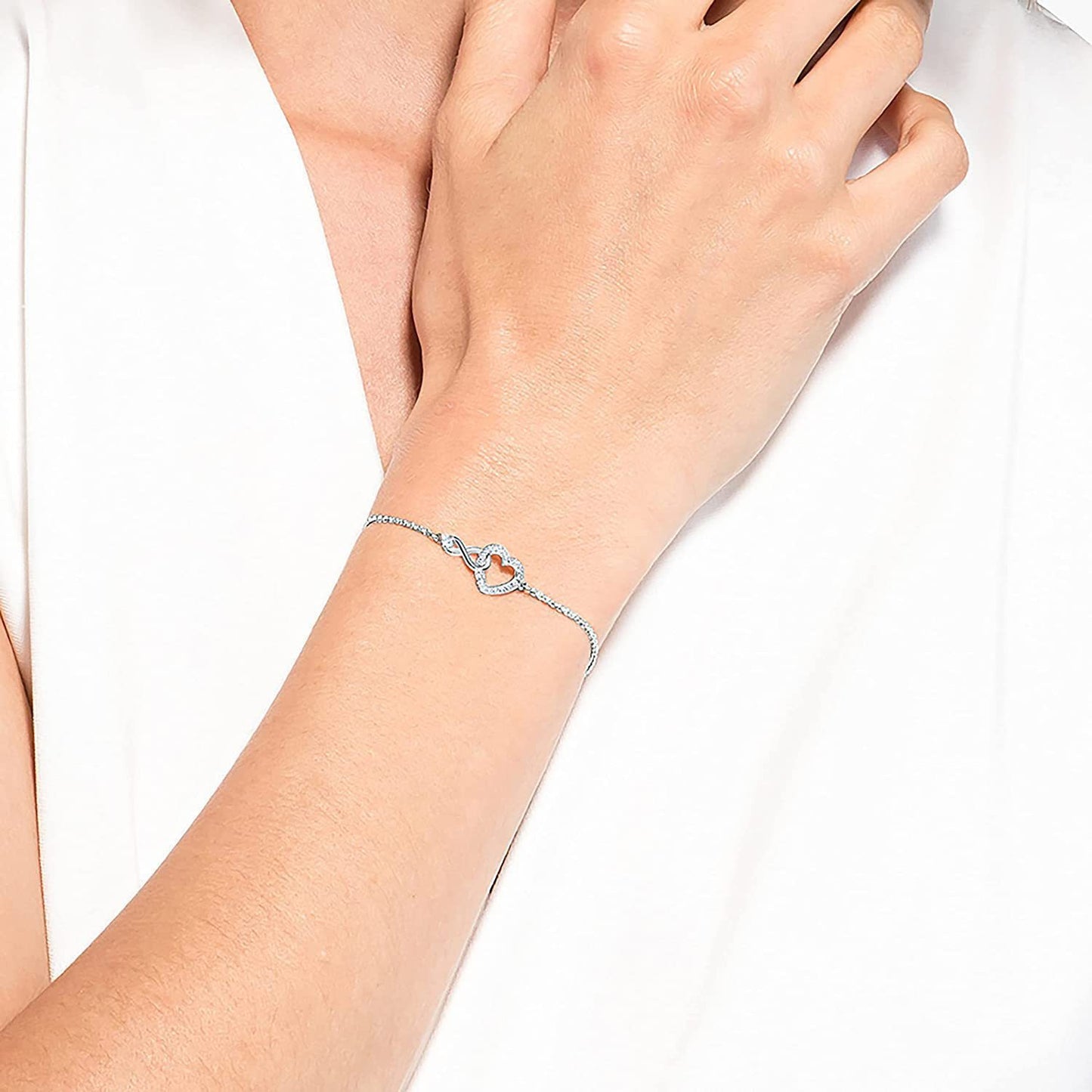 Heart-shaped Infinite Symbol Female Niche High-grade Light Luxury Bracelet