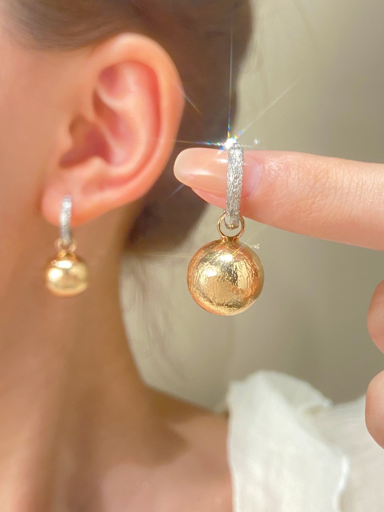 Women's Pearl For French Entry Lux Butterfly Earrings