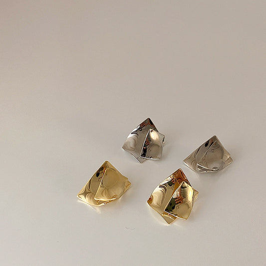 Women's Niche Design Irregular Metal For Simple Earrings
