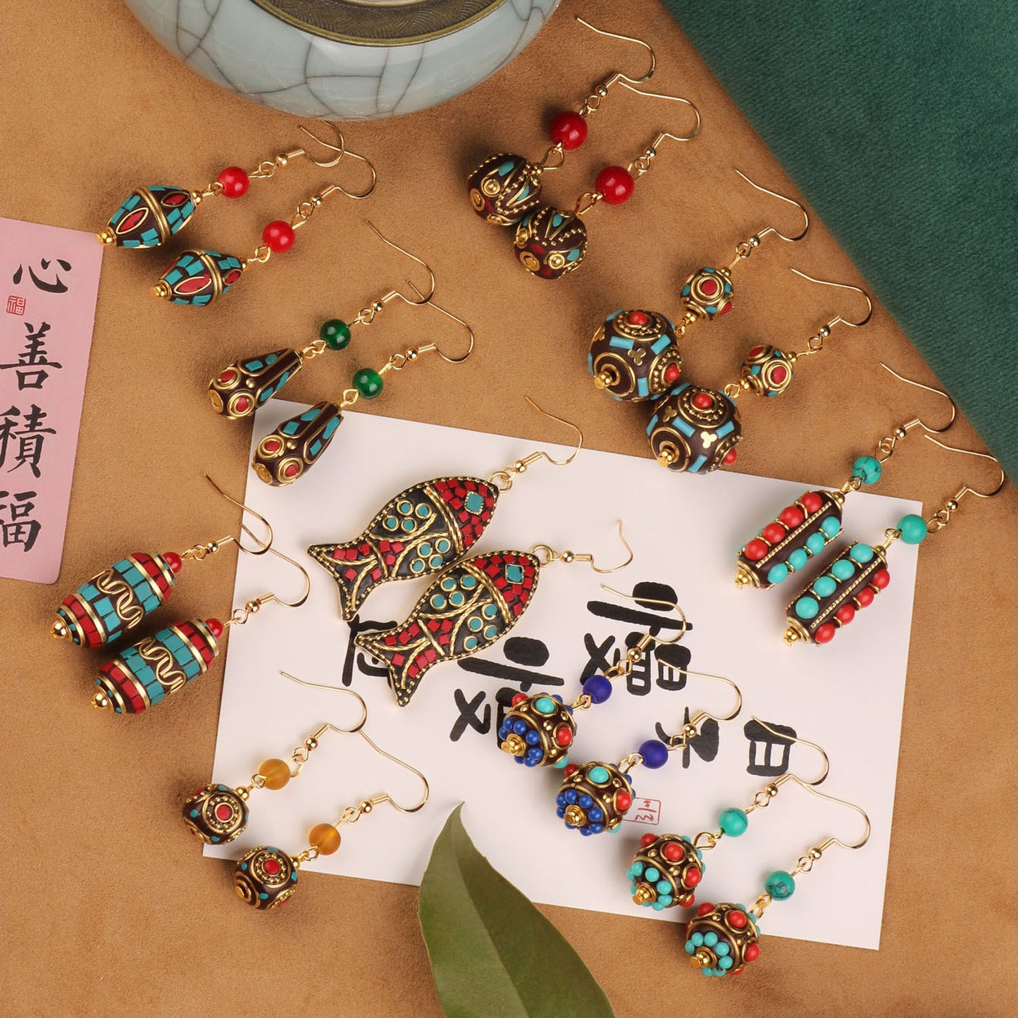 New Attractive Vintage Nepal Simple Design Earrings