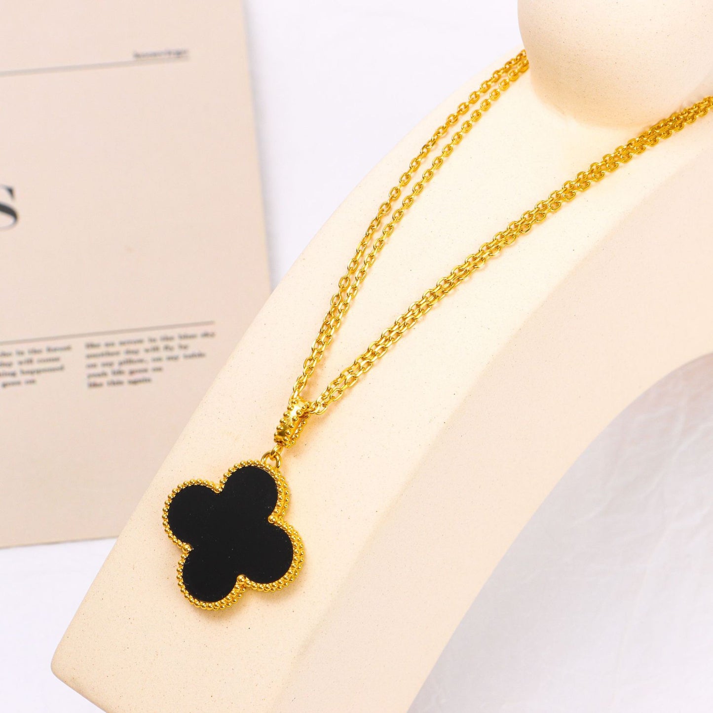 Flower Clover Light Luxury Stainless Steel Necklaces