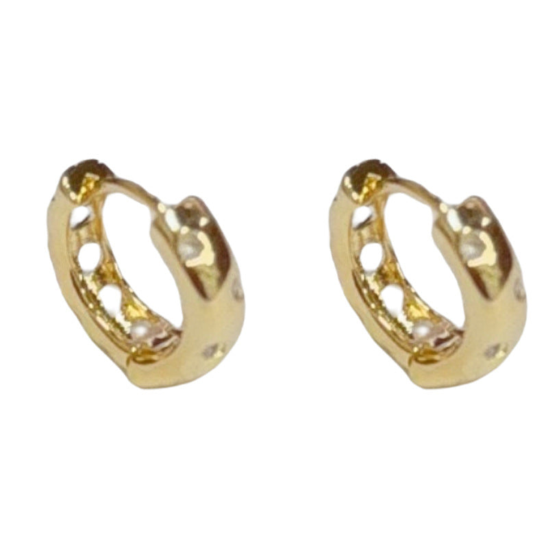 Fashion Simple Metal Circle Clip Female Niche Temperament Unique Design Ear Buckle