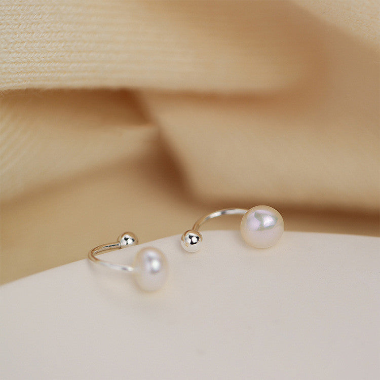 Pearl Screw Female Sweet Fashion Design Rings
