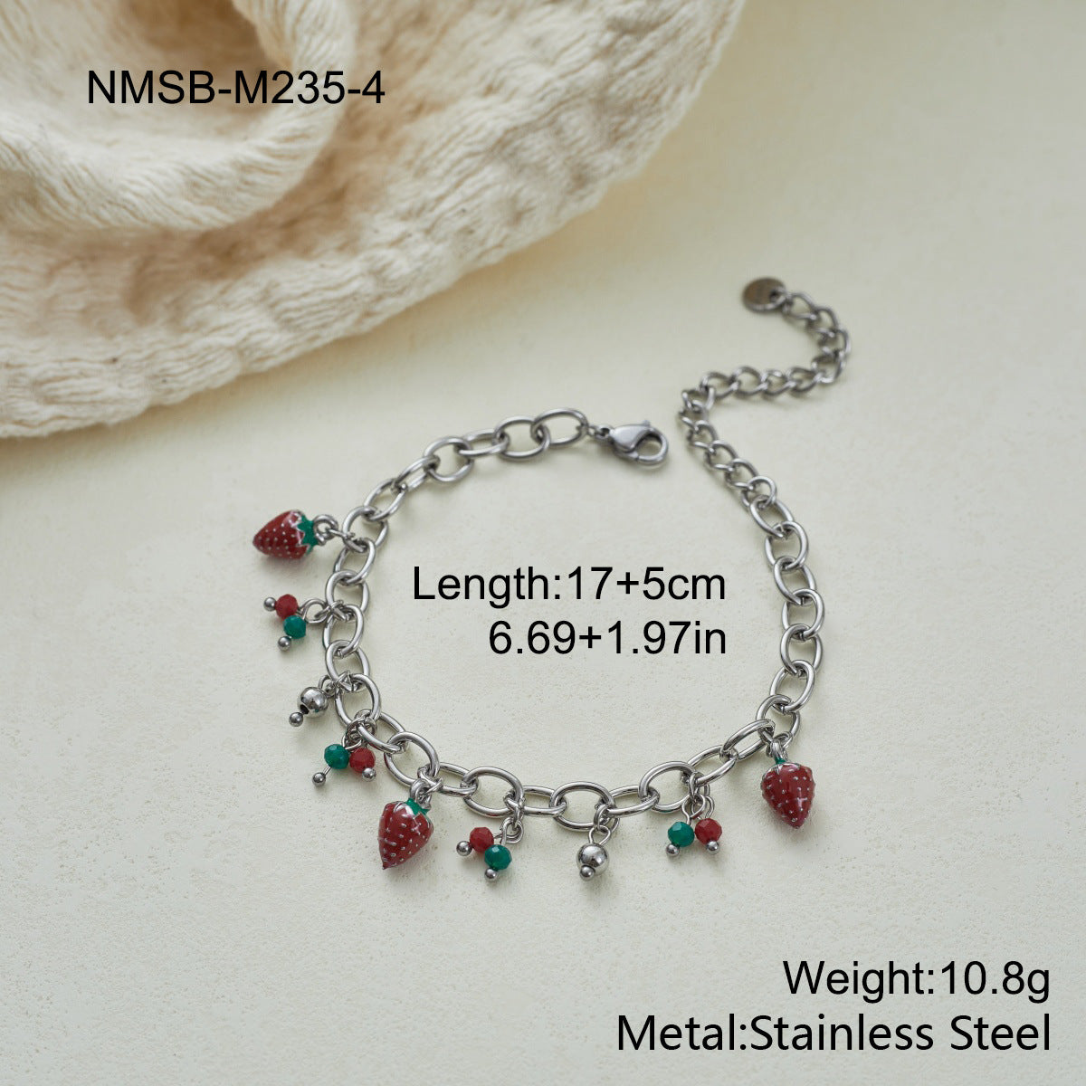 Stainless Steel Sweet Strawberry Niche Design Necklaces