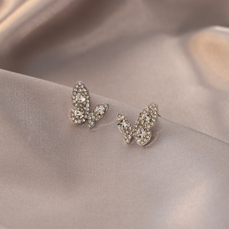 Women's Needle High-grade Super Flash Zircon Light Luxury Refined Grace Earrings