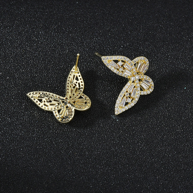 Zircon Inlaid For Sweet Dignified Sense Of Design Earrings