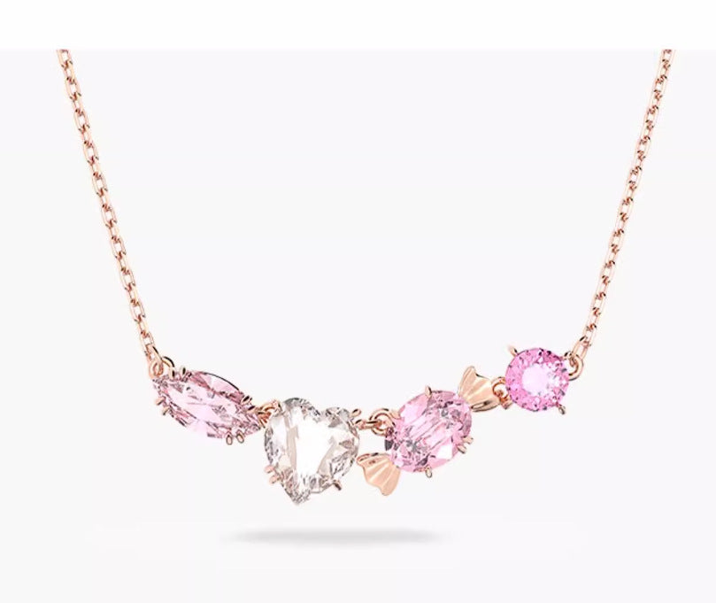 Women's Series Candy Dopamine Contrast Color Clavicle Chain Colorful Necklace