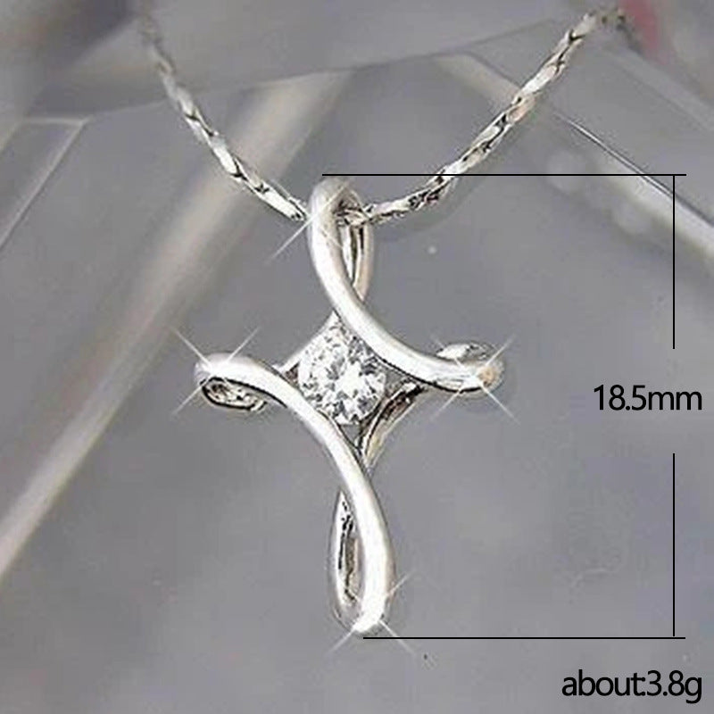 Classy Shi Punk Mobius Strip Zircon Necklaces