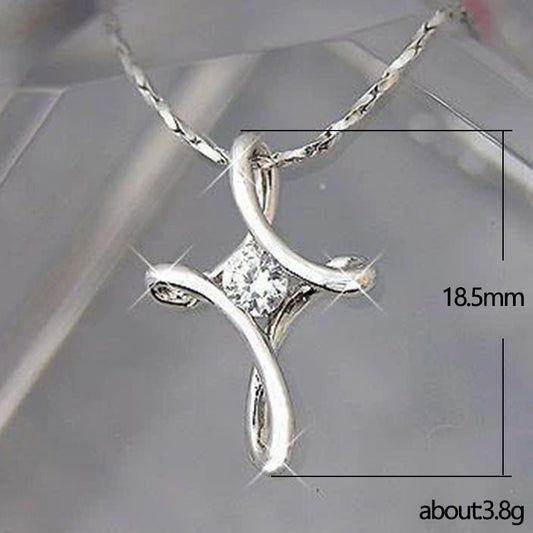 Classy Shi Punk Mobius Strip Zircon Necklaces