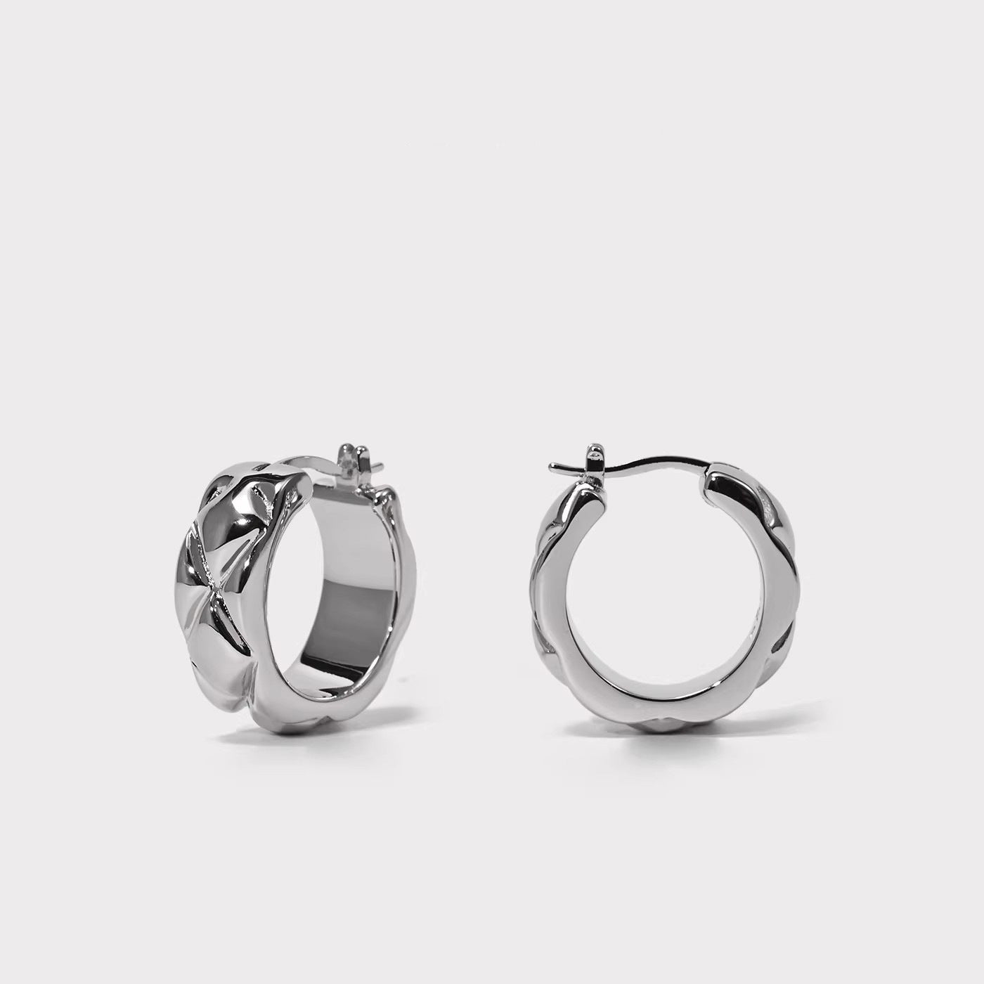 Simple Metal Gold Sier Color Light Luxury Minority Ear Buckle