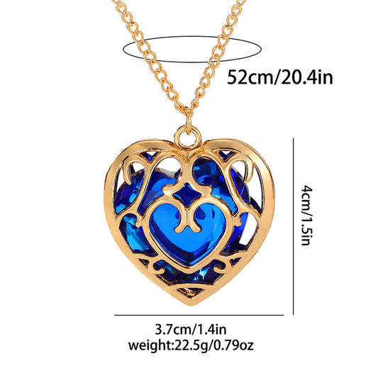 Ornament Hollow Heart Crystal Hot Peripheral Necklaces