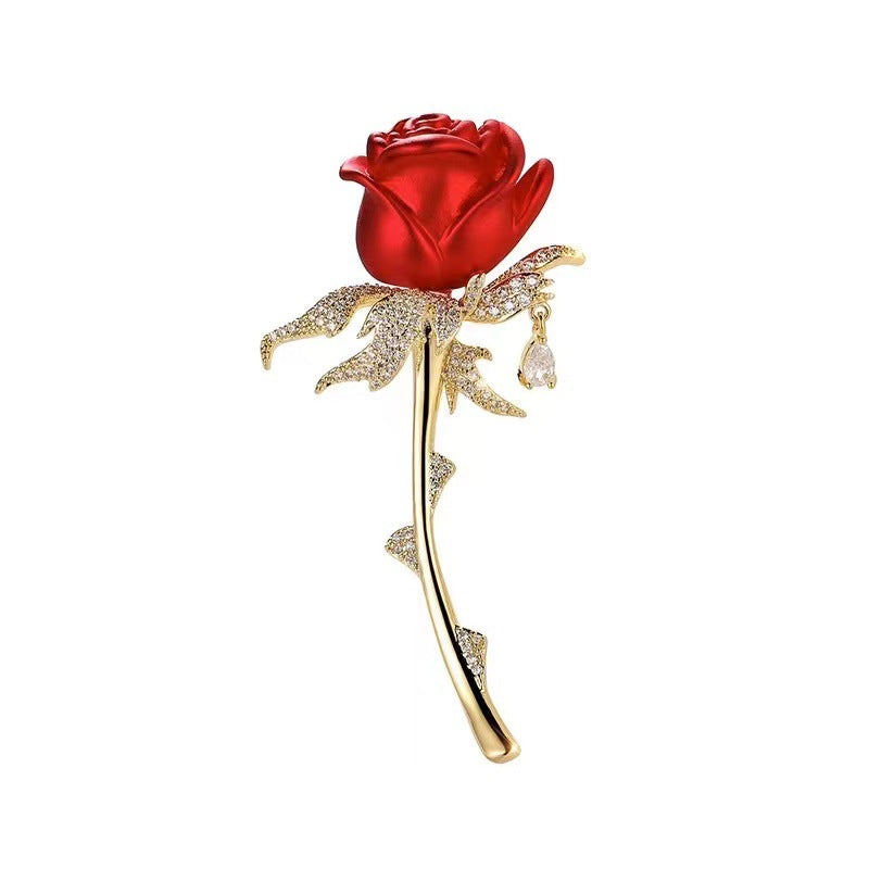 Golden Pearl Corsage Wheat Brooch Female High-grade Brooches