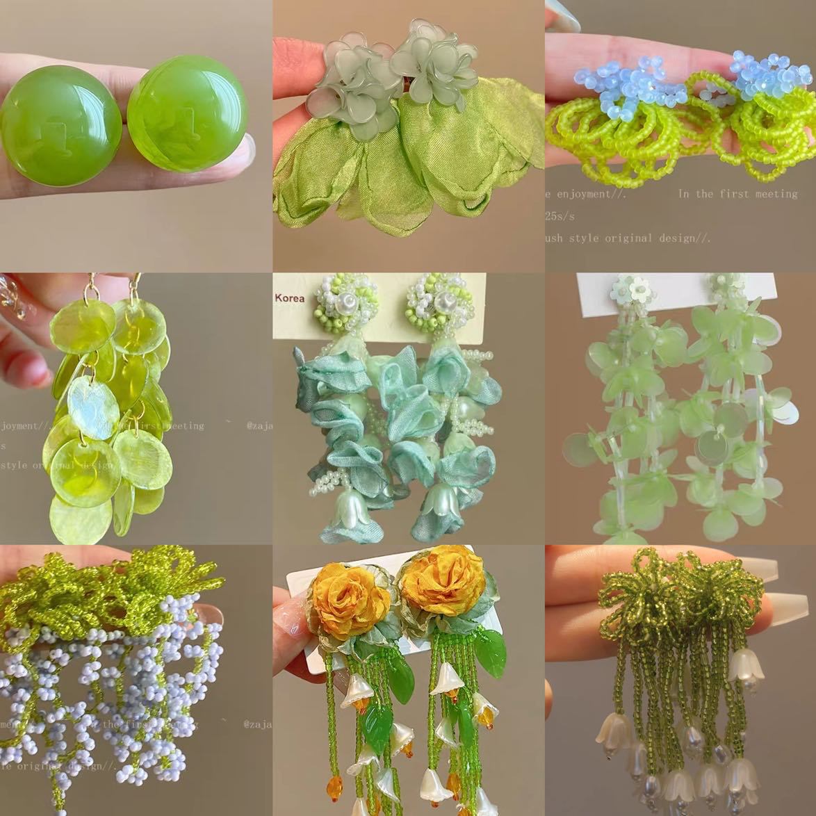 Women's Flower Shell Tassel Light Luxury High-grade Earrings