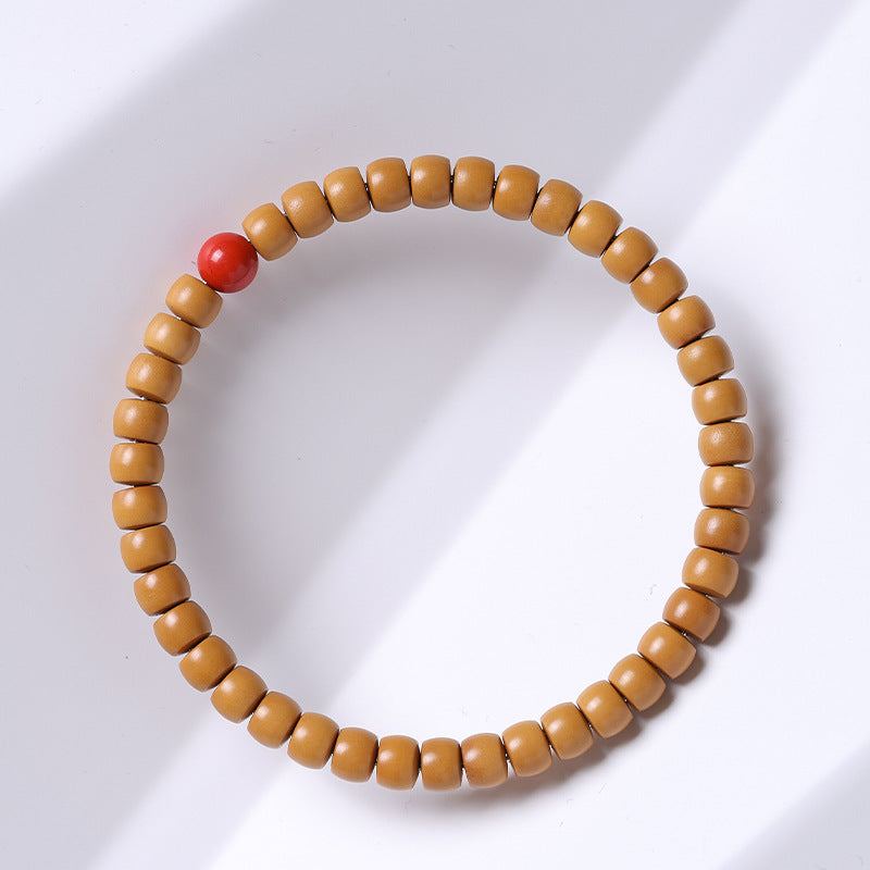 Cut Barrel Beads Vegetable Seed Agate Bracelets