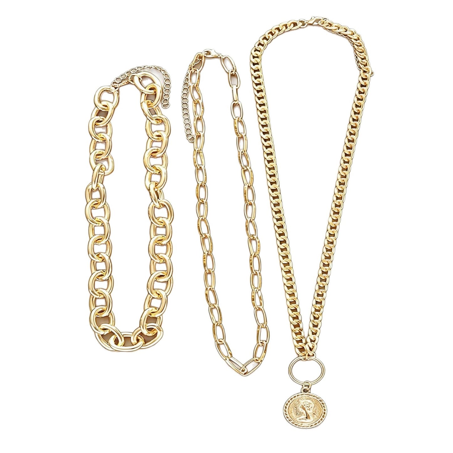 Women's Light Luxury Minority Elegant Embossed Round Necklace