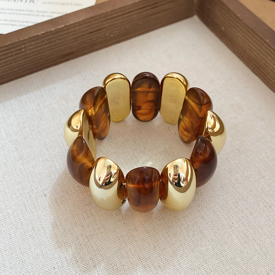 Acrylic Beaded Pearl Vintage Ethnic Style Affordable Bracelets