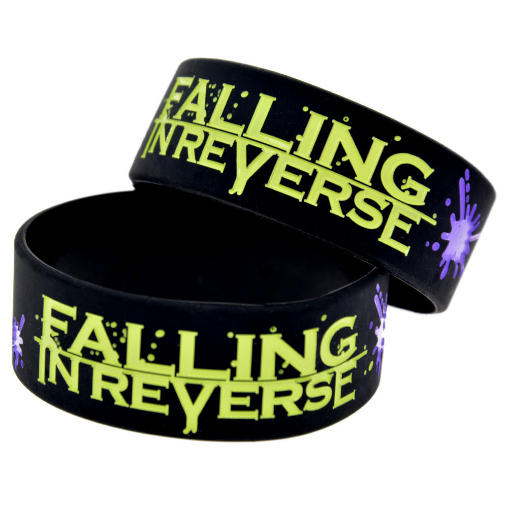 Silicone Fashion Music Hand Strap Trendy Hip Hop Bracelet