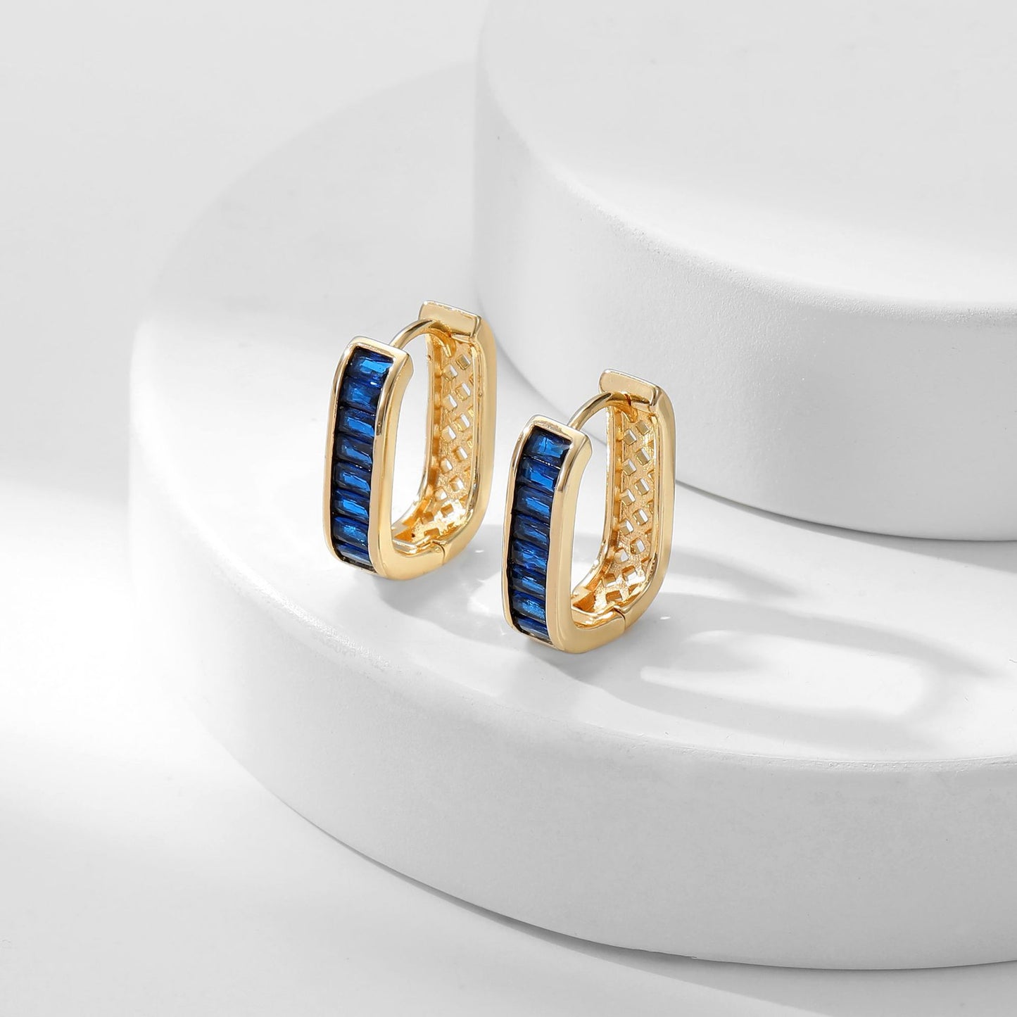 Women's Zircon High Class Elegant Gang Drill Simple High-grade Exquisite Ear Buckle