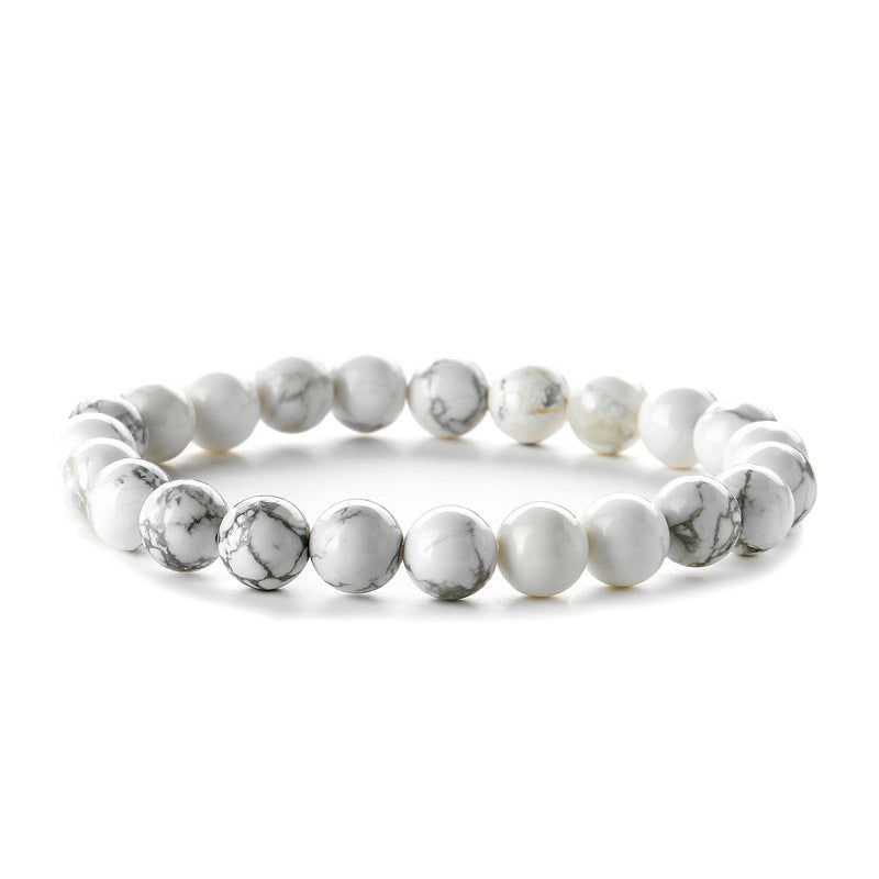 Natural Stone Turquoise Agate Bead Volcanic Frosted Bracelets