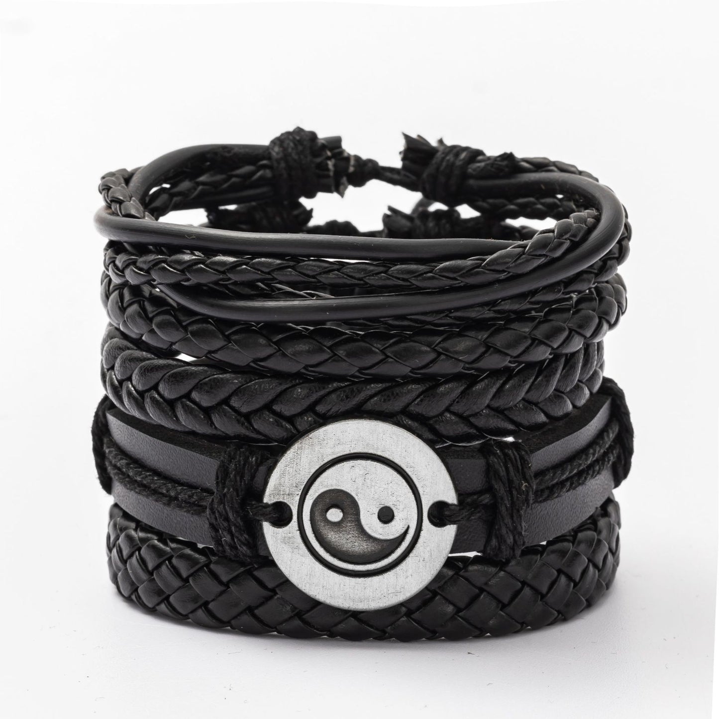 Women's & Men's Ornament Simple Hand Woven Rope Leather Bracelets