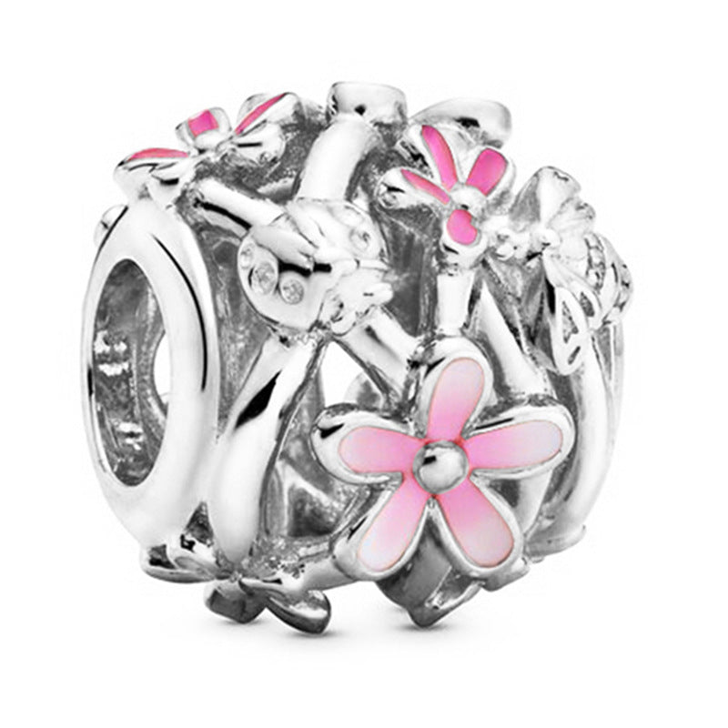 Innovative Stylish Pink Beaded Daisy Fashion Jewelry Accessories