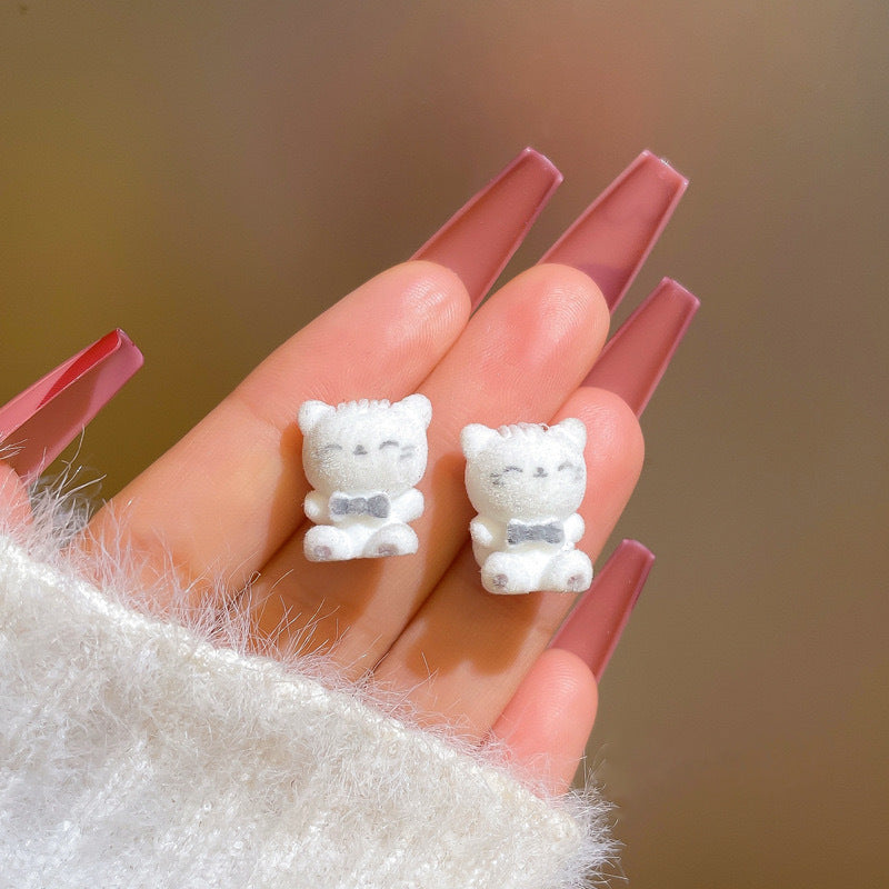 Women's Cute Small Animal Three-dimensional Cartoon Young Earrings